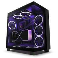 NZXT - H9 Elite ATX Mid-Tower Case with Dual Chamber - Black - Front_Zoom