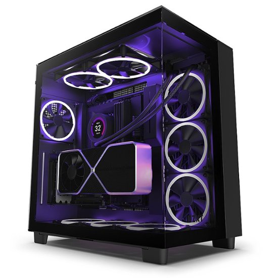 NZXT H9 Elite ATX Mid-Tower Case with Dual Chamber Black CM-H91EB-01 - Best  Buy