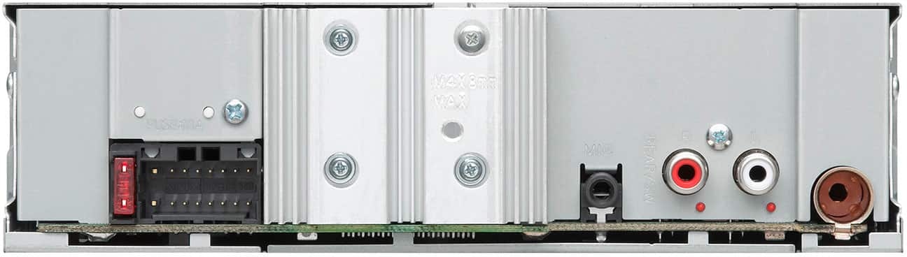 Back. JVC - Bluetooth Digital Media (DM) Receiver with Glare Free Display and Variable Color - Black.