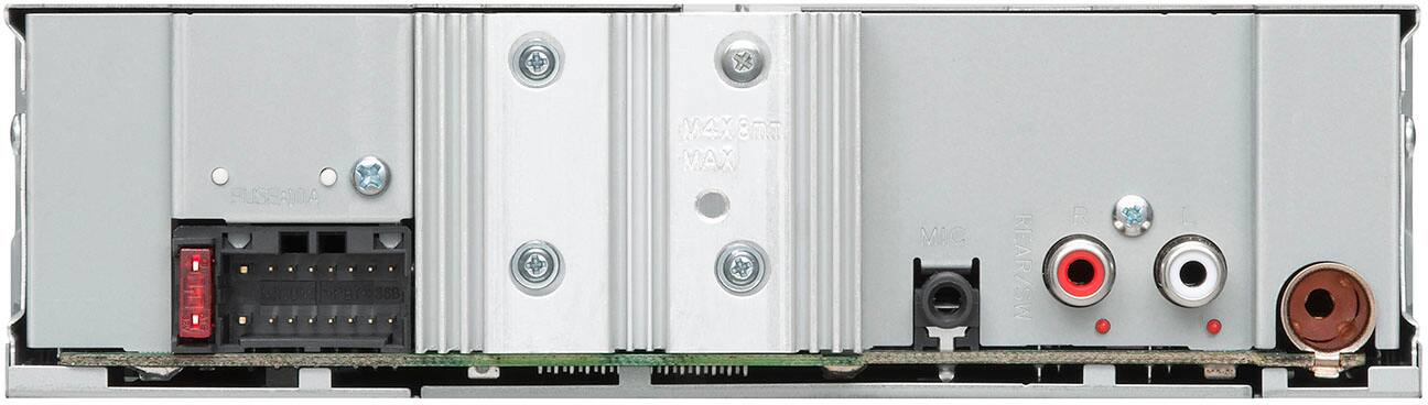 Back. JVC - Bluetooth Digital Media (DM) Receiver with Glare Free Display and Variable Color - Black.