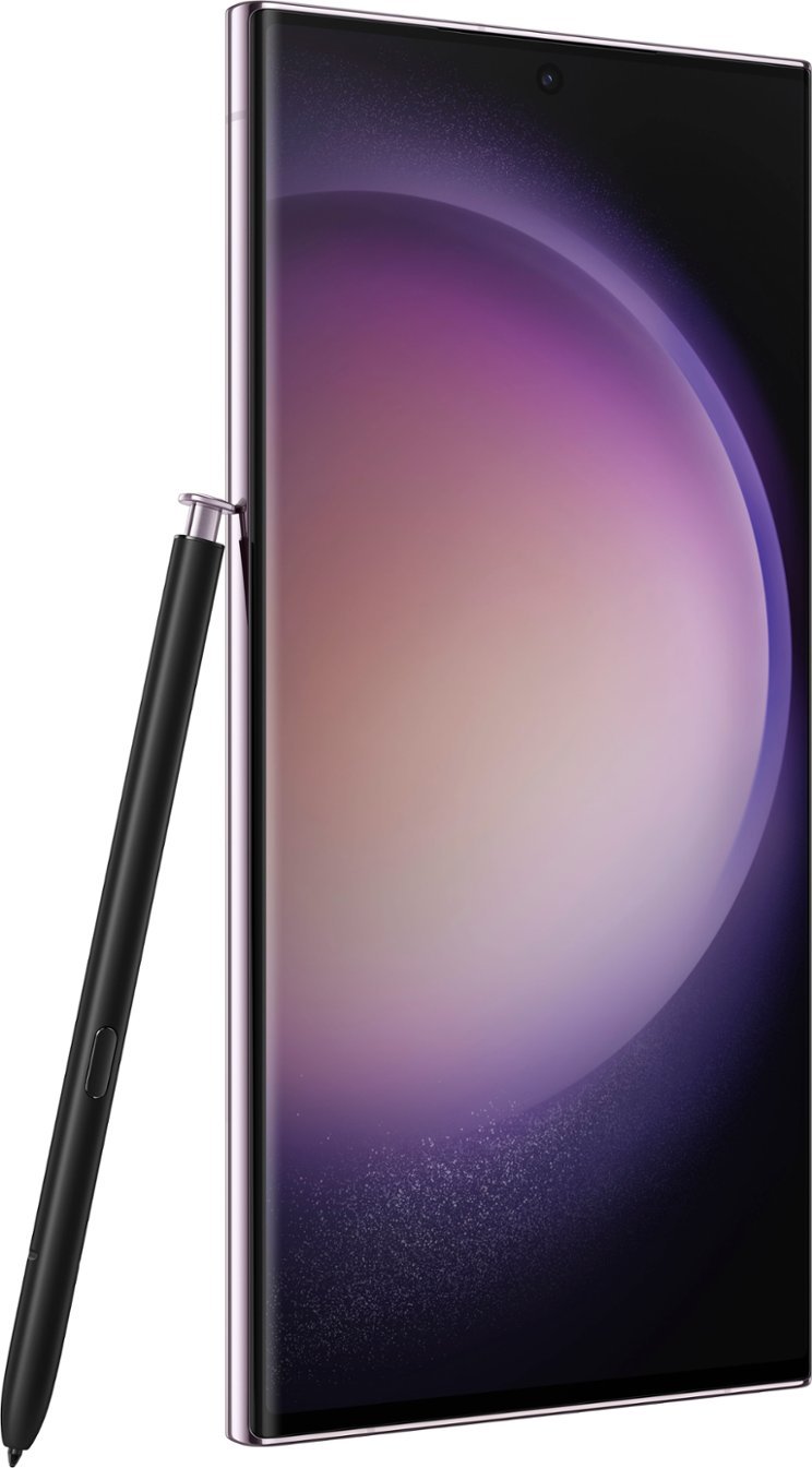 Zoom in on Alt View Zoom 11. Samsung - Galaxy S23 Ultra 512GB - Lavender (Verizon).