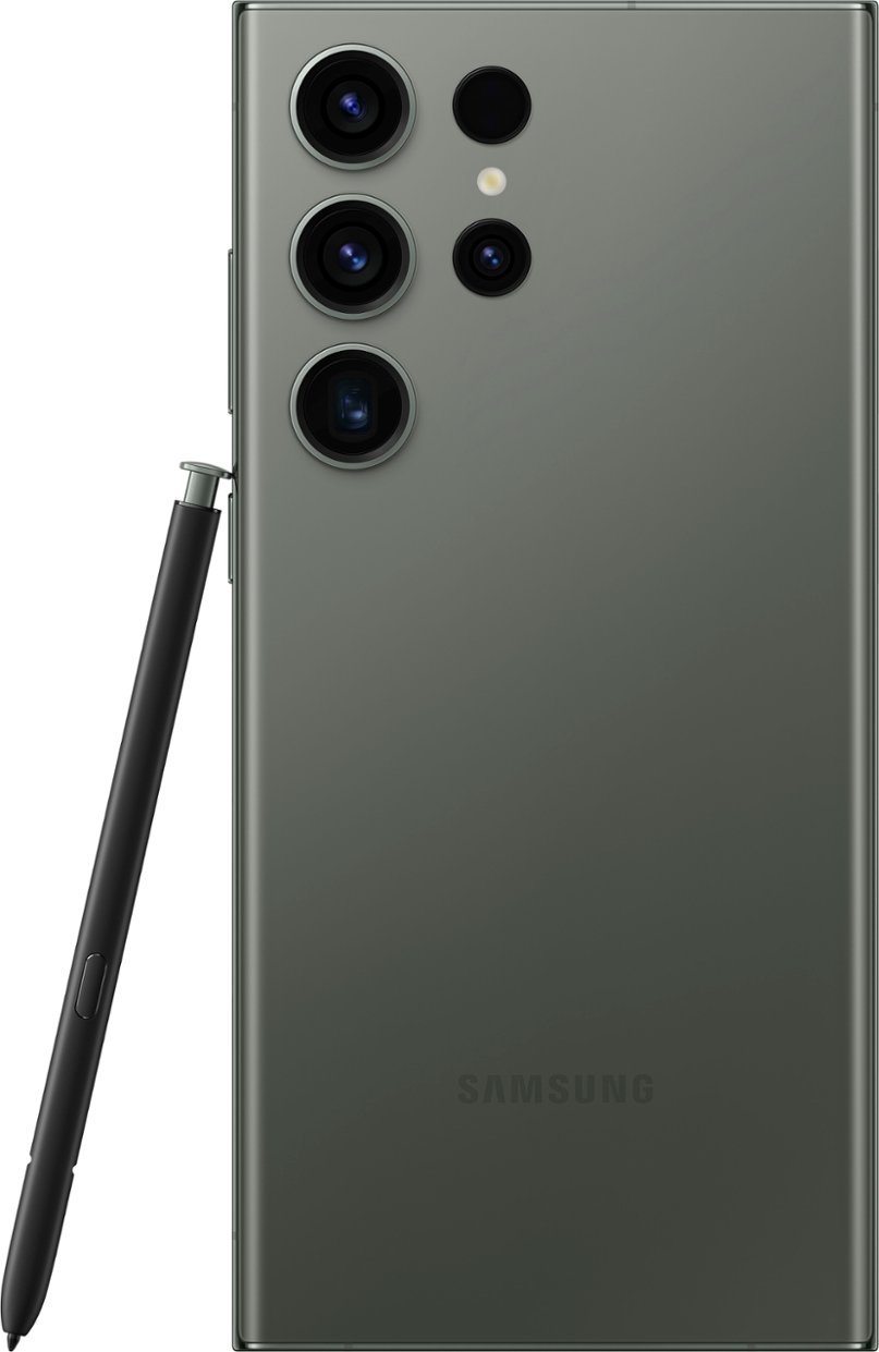 Zoom in on Alt View Zoom 13. Samsung - Galaxy S23 Ultra 512GB - Green (Verizon).