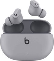 Geek Squad Certified Refurbished Beats Studio Buds Totally Wireless Noise Cancelling Earbuds - Moon Gray - Front_Zoom