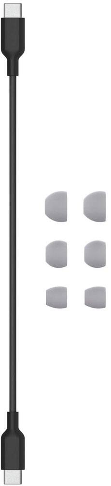 Alt View 15. Beats - Geek Squad Certified Refurbished Beats Studio Buds Totally Wireless Noise Cancelling Earbuds - Moon Gray.