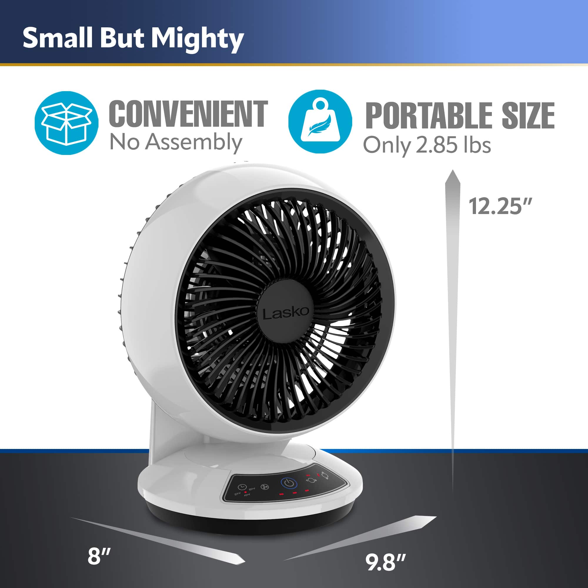 Adjustable Height Floor Fan Lasko Orbital Motion Pedestal Fan With DC ...