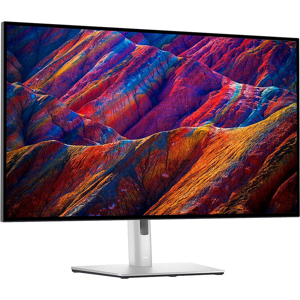 Angle. Dell - UltraSharp 31.5" LCD 4K UHD Monitor (DisplayPort, USB, HDMI) - Black, Silver.