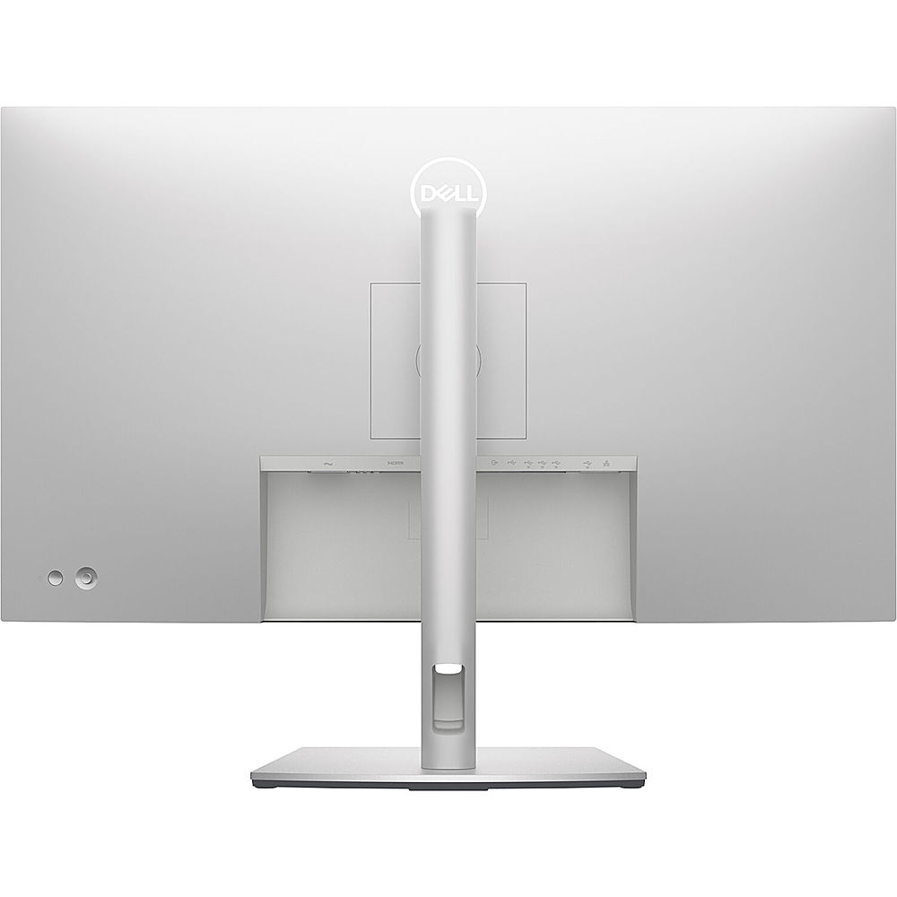 Back View: Dell - UltraSharp 31.5" LCD 4K UHD Monitor (DisplayPort, USB, HDMI) - Black, Silver