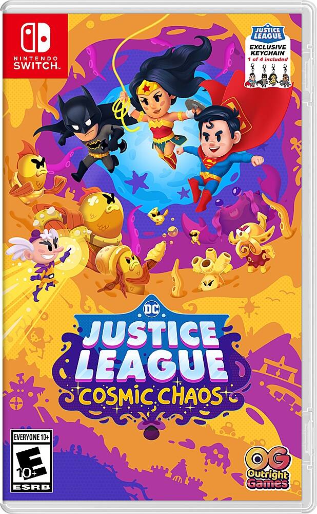 Front. Outright Games - DC’s Justice League: Cosmic Chaos. - E10+ (Everyone 10+)