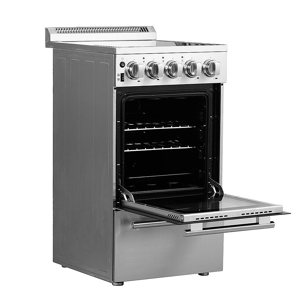 Alt View 11. Forno Appliances - Pallerano Alta Qualita 2.05 Cu. Ft. Freestanding Electric Range - Silver.