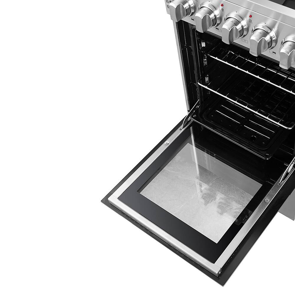 Alt View 12. Forno Appliances - Pallerano Alta Qualita 2.05 Cu. Ft. Freestanding Electric Range - Silver.