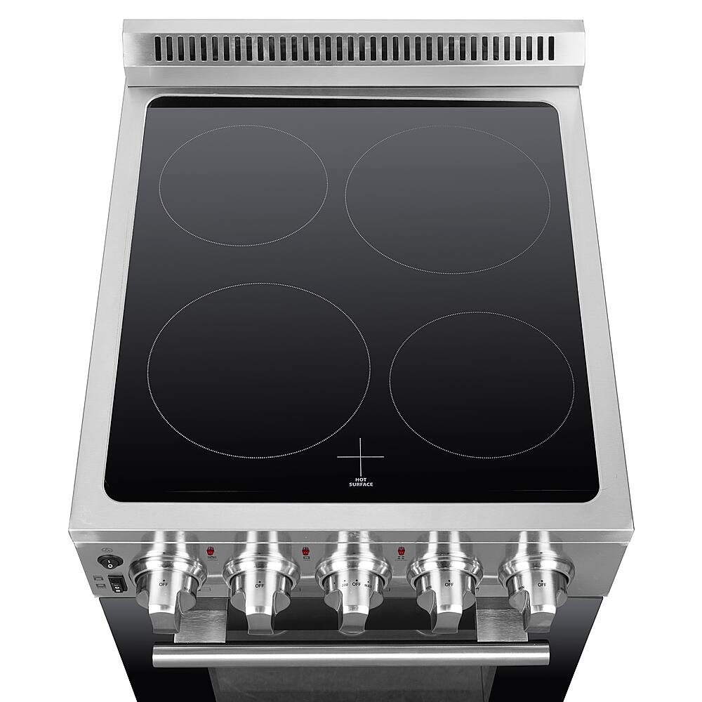 Alt View 18. Forno Appliances - Pallerano Alta Qualita 2.05 Cu. Ft. Freestanding Electric Range - Silver.