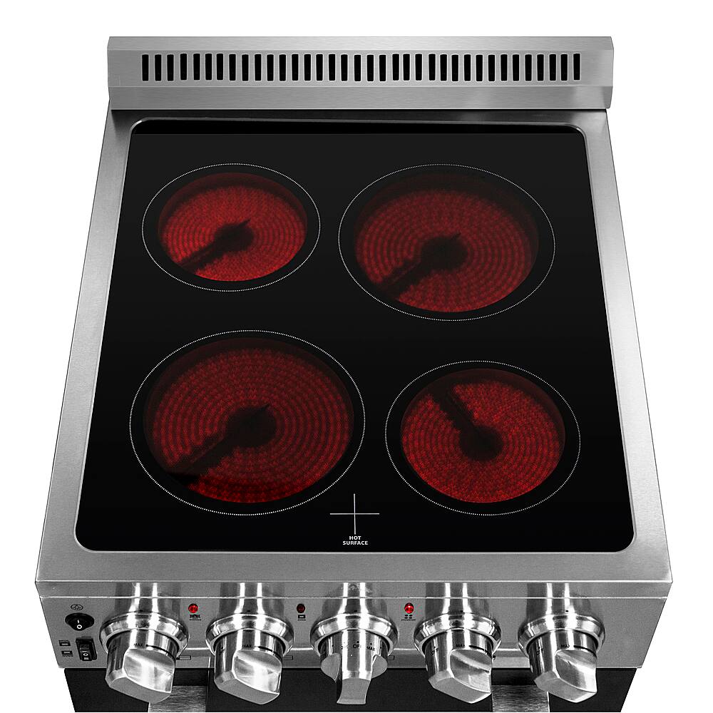 Alt View 19. Forno Appliances - Pallerano Alta Qualita 2.05 Cu. Ft. Freestanding Electric Range - Silver.