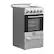 Left. Forno Appliances - Pallerano Alta Qualita 2.05 Cu. Ft. Freestanding Electric Range - Silver.