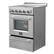 Angle. Forno Appliances - Loiano Alta Qualita 2.3 Cu. Ft. Freestanding Electric Range - Silver.