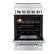 Alt View 1. Forno Appliances - Loiano Alta Qualita 2.3 Cu. Ft. Freestanding Electric Range - Silver.