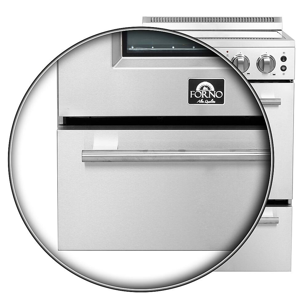 Alt View 20. Forno Appliances - Loiano Alta Qualita 2.3 Cu. Ft. Freestanding Electric Range - Silver.