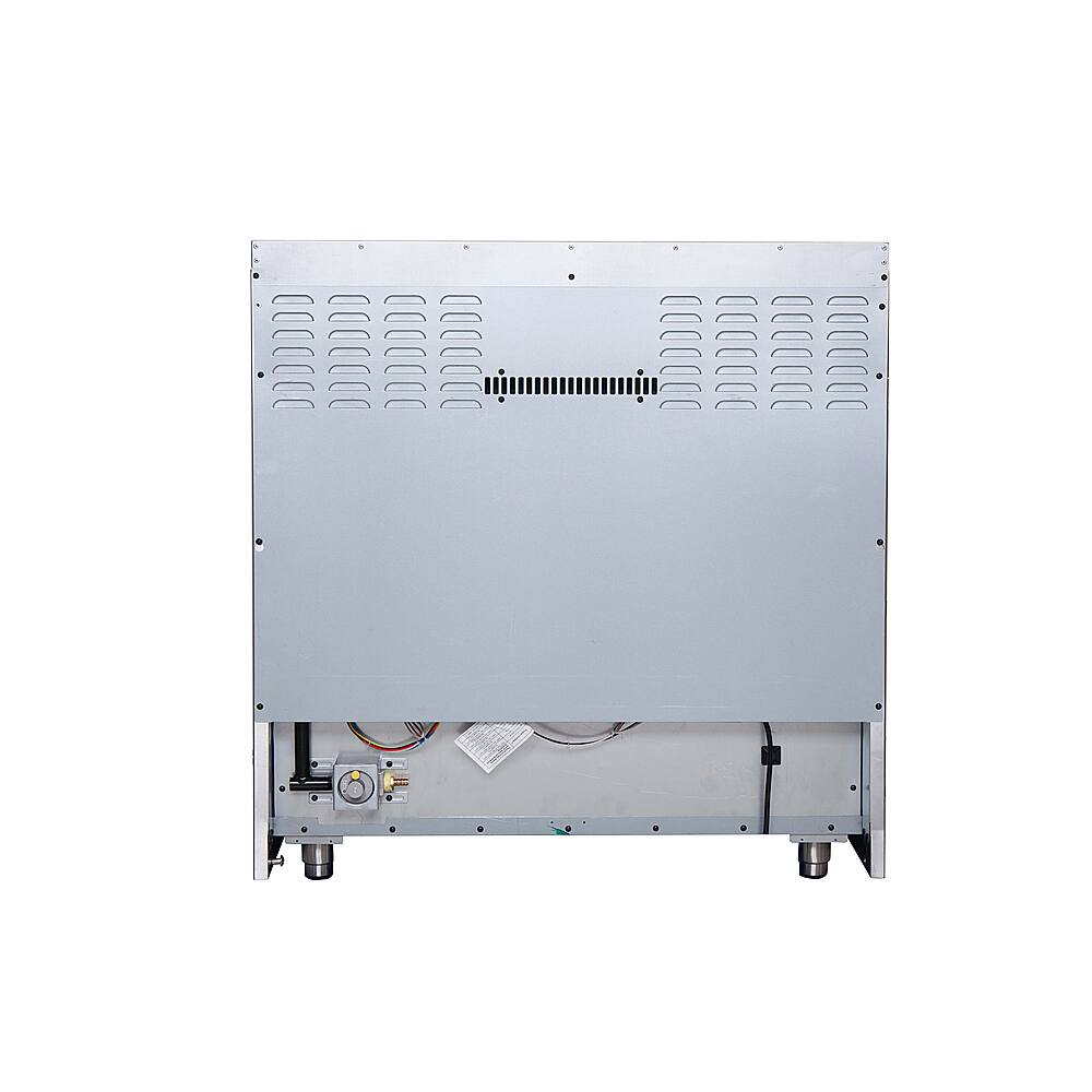 Alt View 12. Forno Appliances - Galiano 5.36 Cu. Ft. Freestanding Gas Range with French Doors and LP Conversion Kit - Silver.