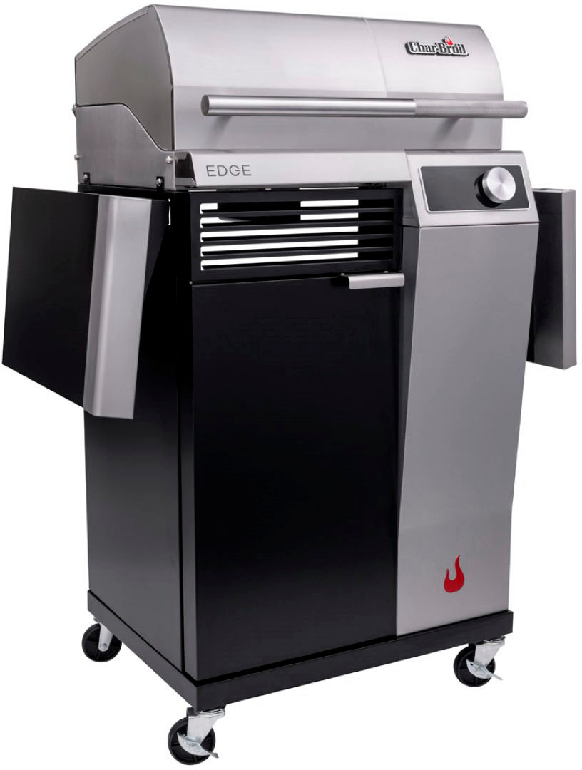 Left View: George Foreman - 9-Serving Classic Plate Electric Indoor Grill and Panini Press - Gray