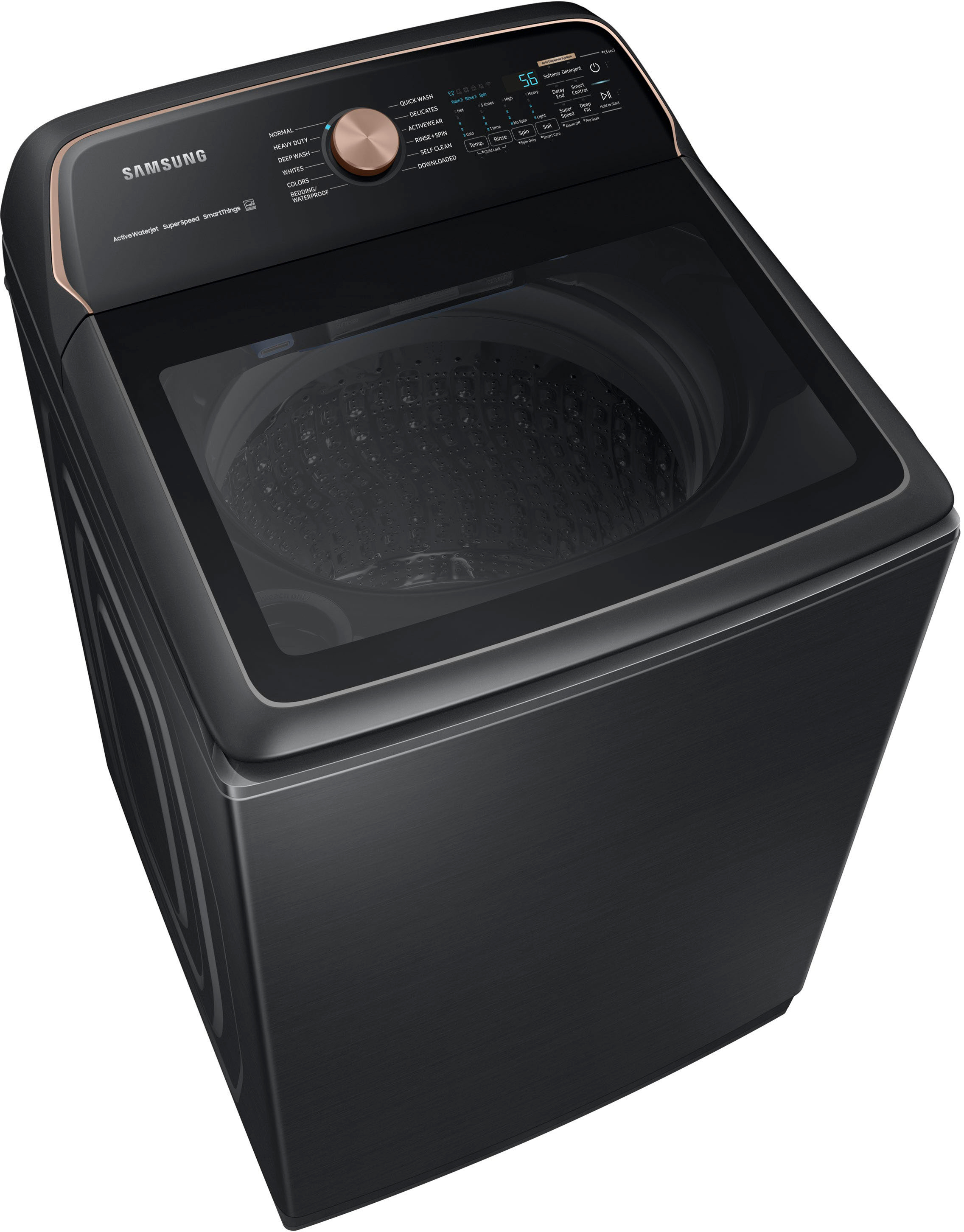 5.5 cu. ft. Extra-Large Capacity Smart Top Load Washer with Super Speed  Wash in Ivory Washers - WA55A7300AE/US