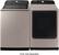Alt View 15. Samsung - 5.1 Cu. Ft. High-Efficiency Smart Top Load Washer with ActiveWave Agitator - Champagne.