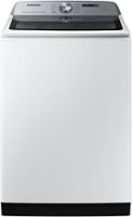 Samsung - 5.1 cu. ft. Smart Top Load Washer with ActiveWave Agitator and Super Speed Wash - White - Front_Zoom