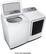 Alt View 20. Samsung - 5.1 Cu. Ft. High-Efficiency Smart Top Load Washer with ActiveWave Agitator - White.