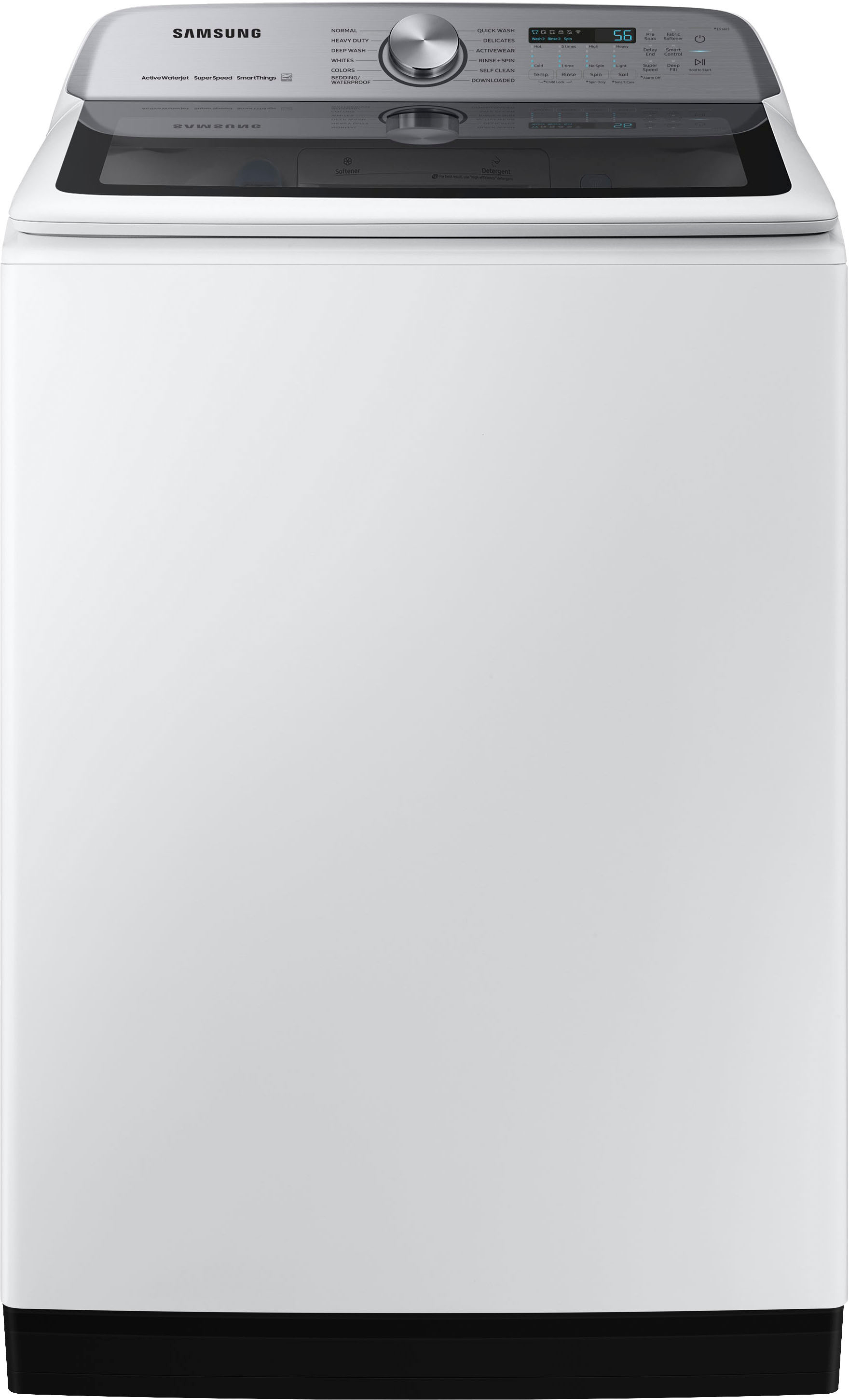 Samsung 5.2 Cu. Ft. High-Efficiency Smart Top Load Washer with Super Speed  Wash White WA52A5500AW/US - Best Buy