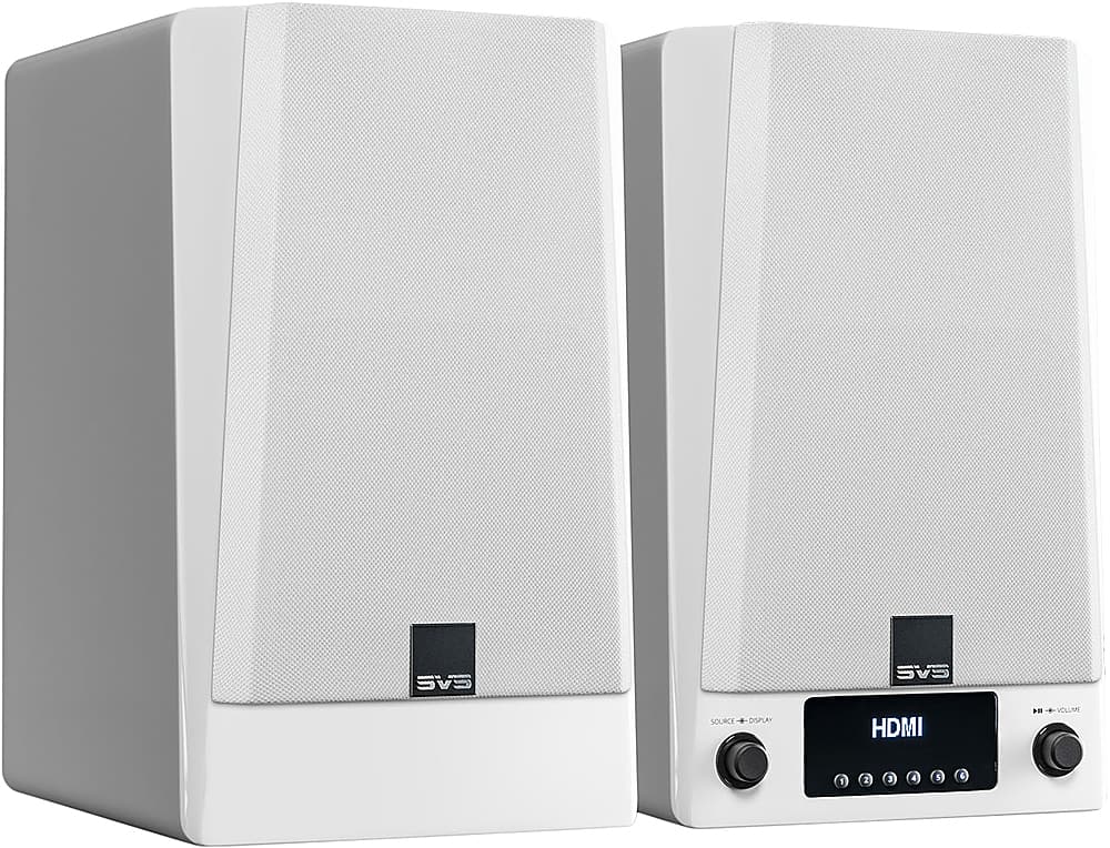 SVS - Prime Wireless Pro Powered Speaker Pair - White - Angle_Zoom