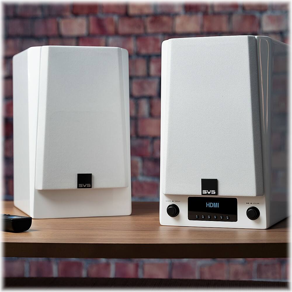 Alt View 12. SVS - Prime Pro 200W 2.0-Ch. Hi-Res Wireless Speaker System - White.