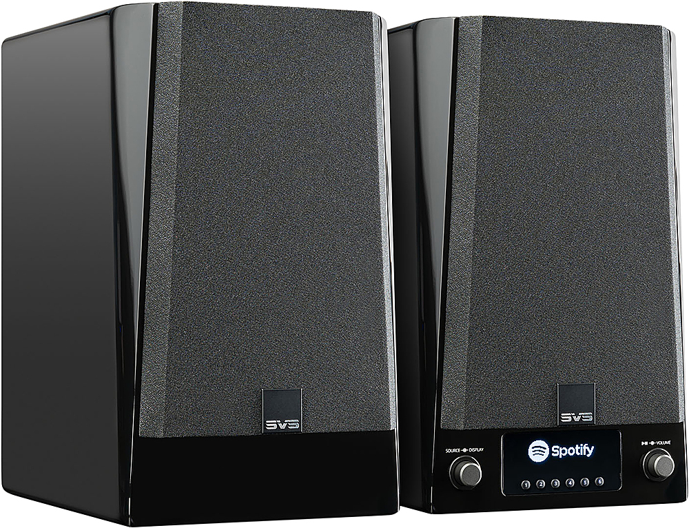 Angle View: SVS - Prime Pro 200W 2.0-Ch. Hi-Res Wireless Speaker System - Black
