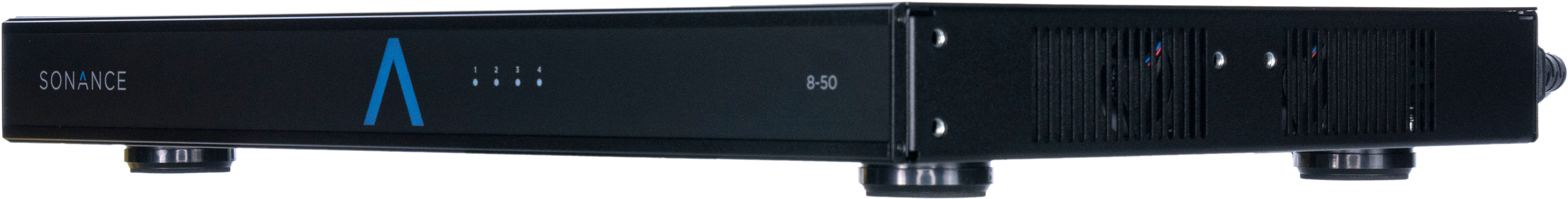 Angle View: Sonance - 8-50 AMP - 400W 8.0-Ch. Digital Power Amplifier (Each) - Black