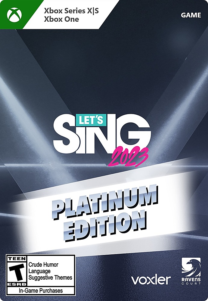 In herstel positie Let's Sing 2023 Platinum Edition Xbox One, Xbox Series X, Xbox Series S  [Digital] G3Q-01467 - Best Buy