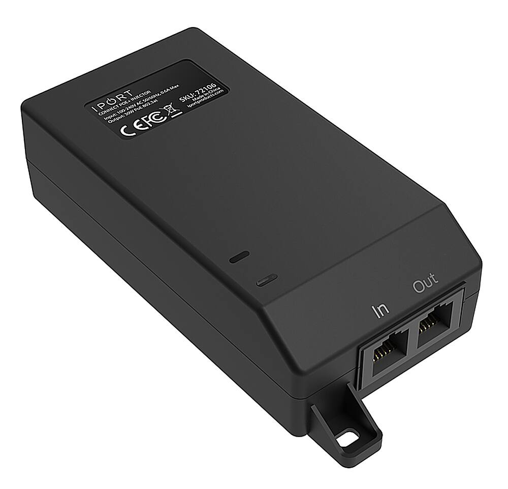 Alt View 11. iPort - CONNECT - POE+ INJECTOR (Each) - Black.
