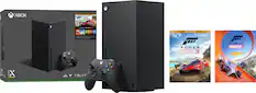 Front. Microsoft - Xbox Series X 1TB Console - Forza Horizon 5 Bundle - Black.