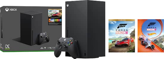 Microsoft Xbox Series X 1TB Console Forza Horizon 5 Bundle Black