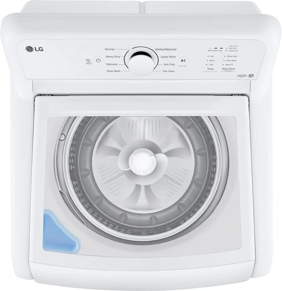 Alt View 18. LG - 4.1 Cu. Ft. High-Efficiency Top Load Washer with TurboDrum Technology - White.