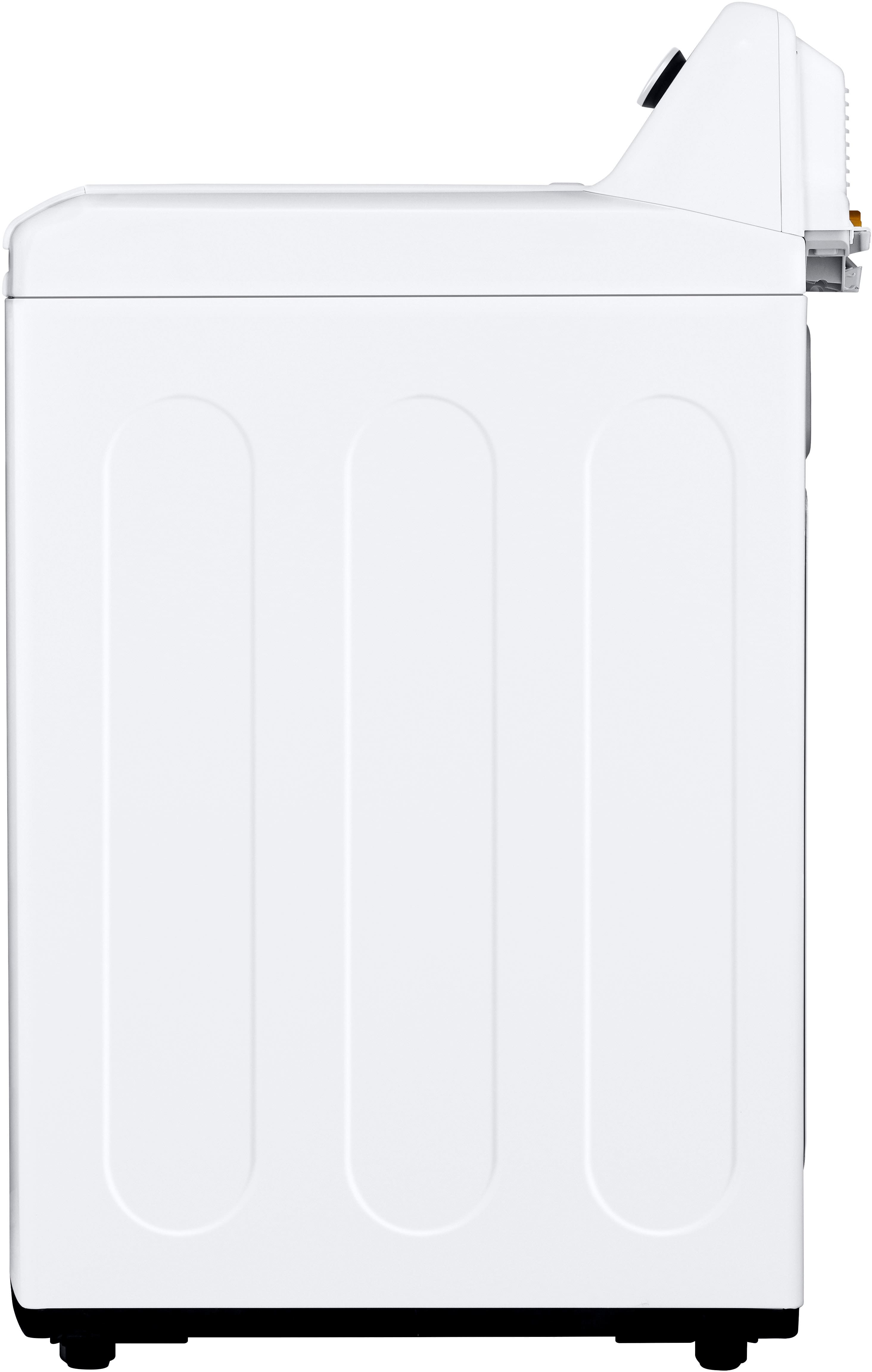 Alt View 27. LG - 4.1 Cu. Ft. High-Efficiency Top Load Washer with TurboDrum Technology - White.