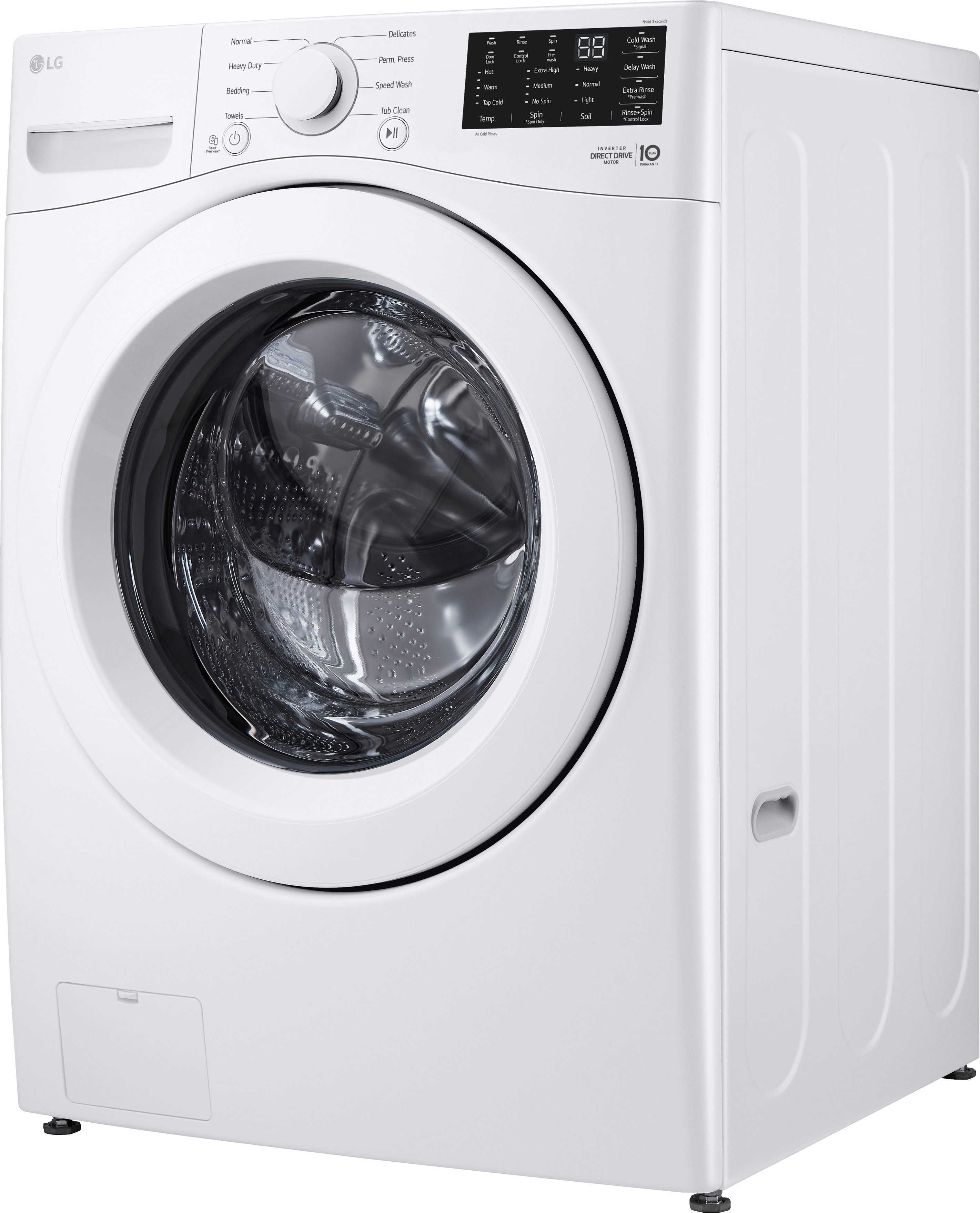 Best Technology WM3470CW 6Motion Washer Cu. 5.0 Load - with LG Front White High-Efficiency Buy Ft.
