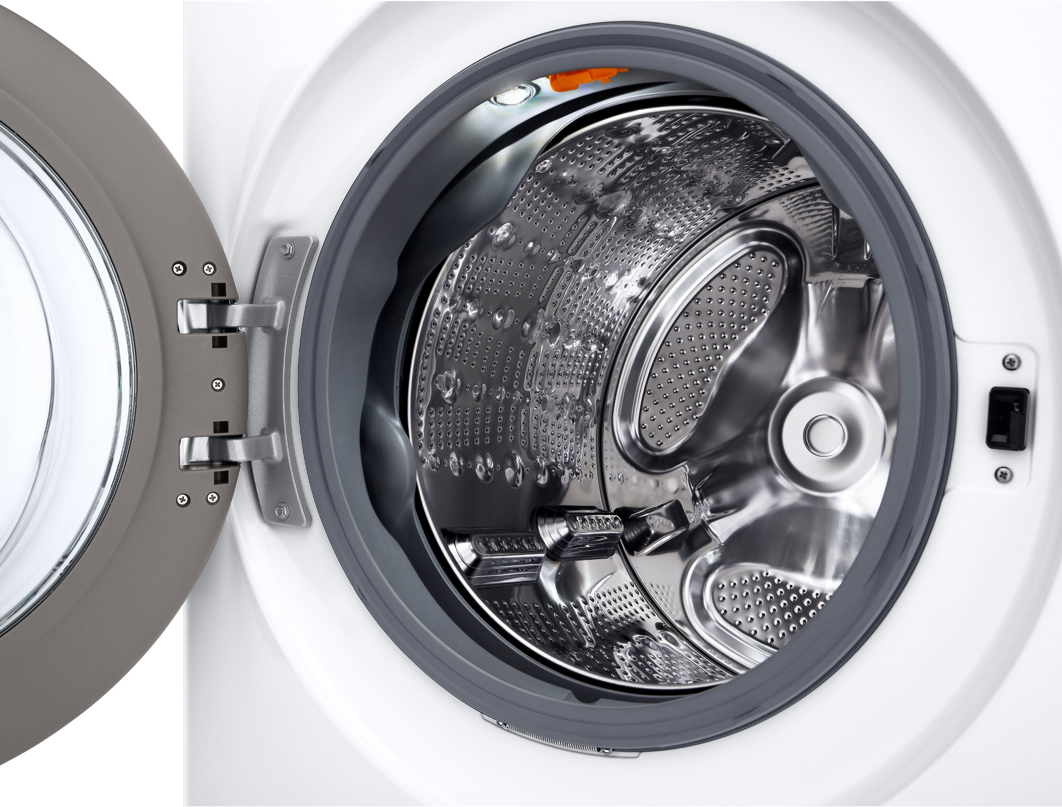 Alt View 24. LG - 5.0 Cu. Ft. High-Efficiency Smart Front Load Washer with Steam and TurboWash 360 - White.