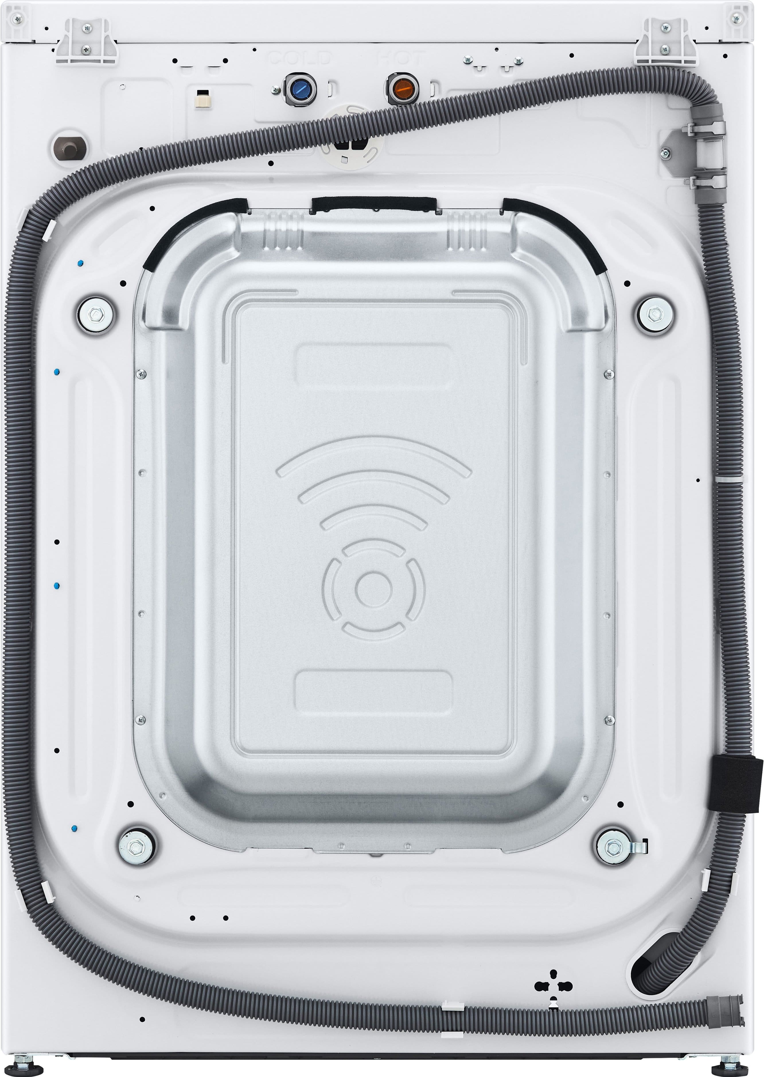 Alt View 29. LG - 5.0 Cu. Ft. High-Efficiency Smart Front Load Washer with Steam and TurboWash 360 - White.