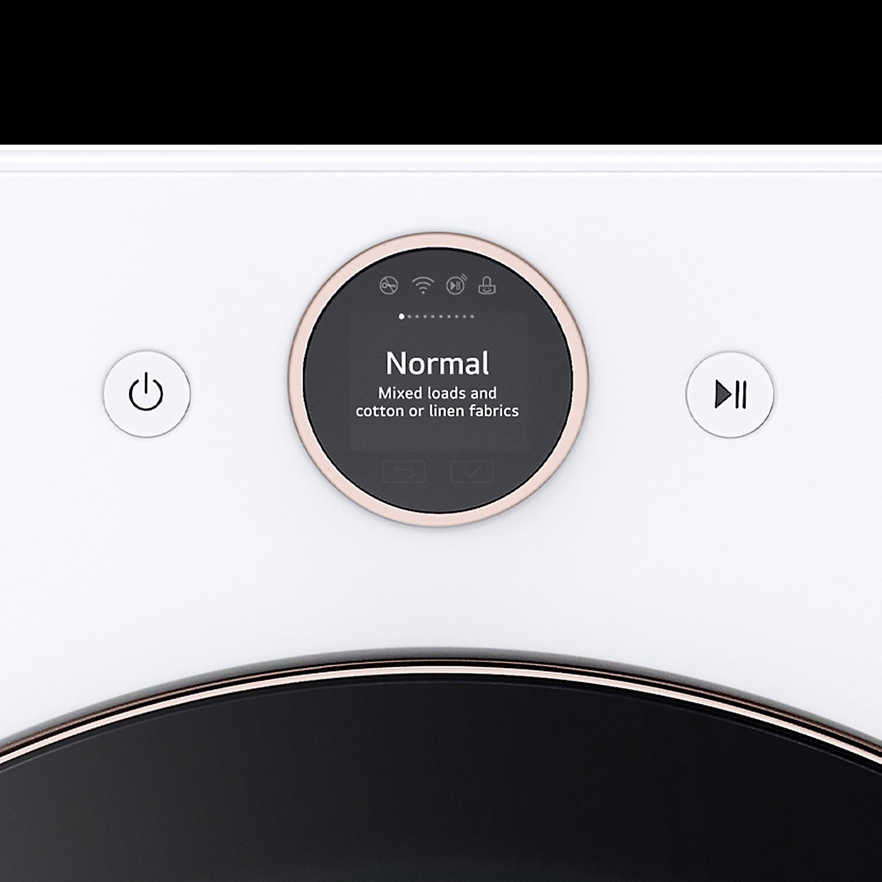 Alt View 21. LG - 5.0 Cu. Ft. High-Efficiency Smart Front Load Washer with Steam and TurboWash 360 - White.