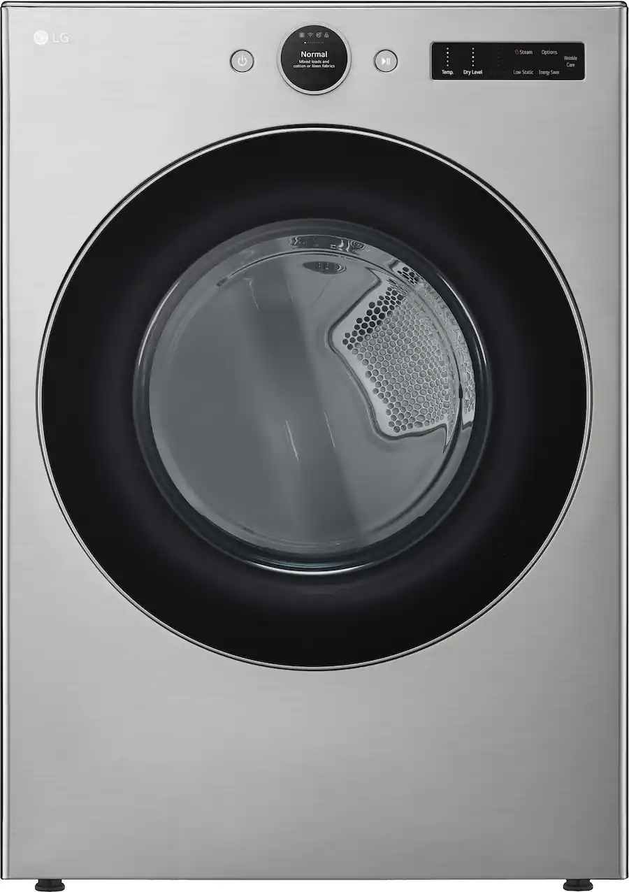 LG 7.4 Cu. Ft. Stackable Smart Electric Dryer with Steam and Sensor Dry ...