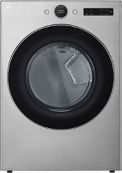LG - 7.4 Cu. Ft. Smart Electric Dryer with Steam and Sensor Dry - Graphite Steel - Front_Zoom