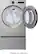 Alt View 31. LG - 7.4 Cu. Ft. Smart Electric Dryer with Steam and Sensor Dry - Graphite Steel.