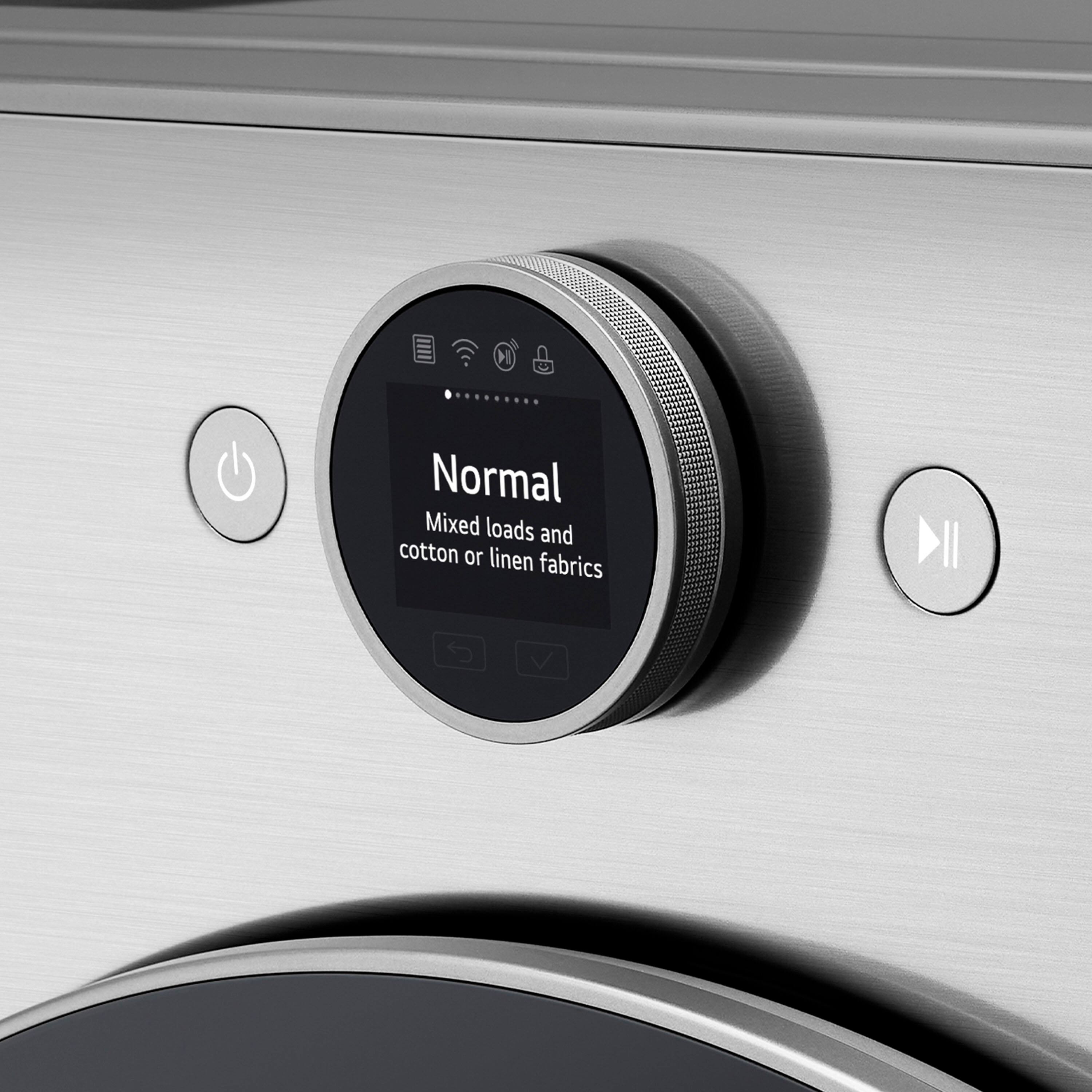 Alt View 24. LG - 7.4 Cu. Ft. Smart Electric Dryer with Steam and Sensor Dry - Graphite Steel.