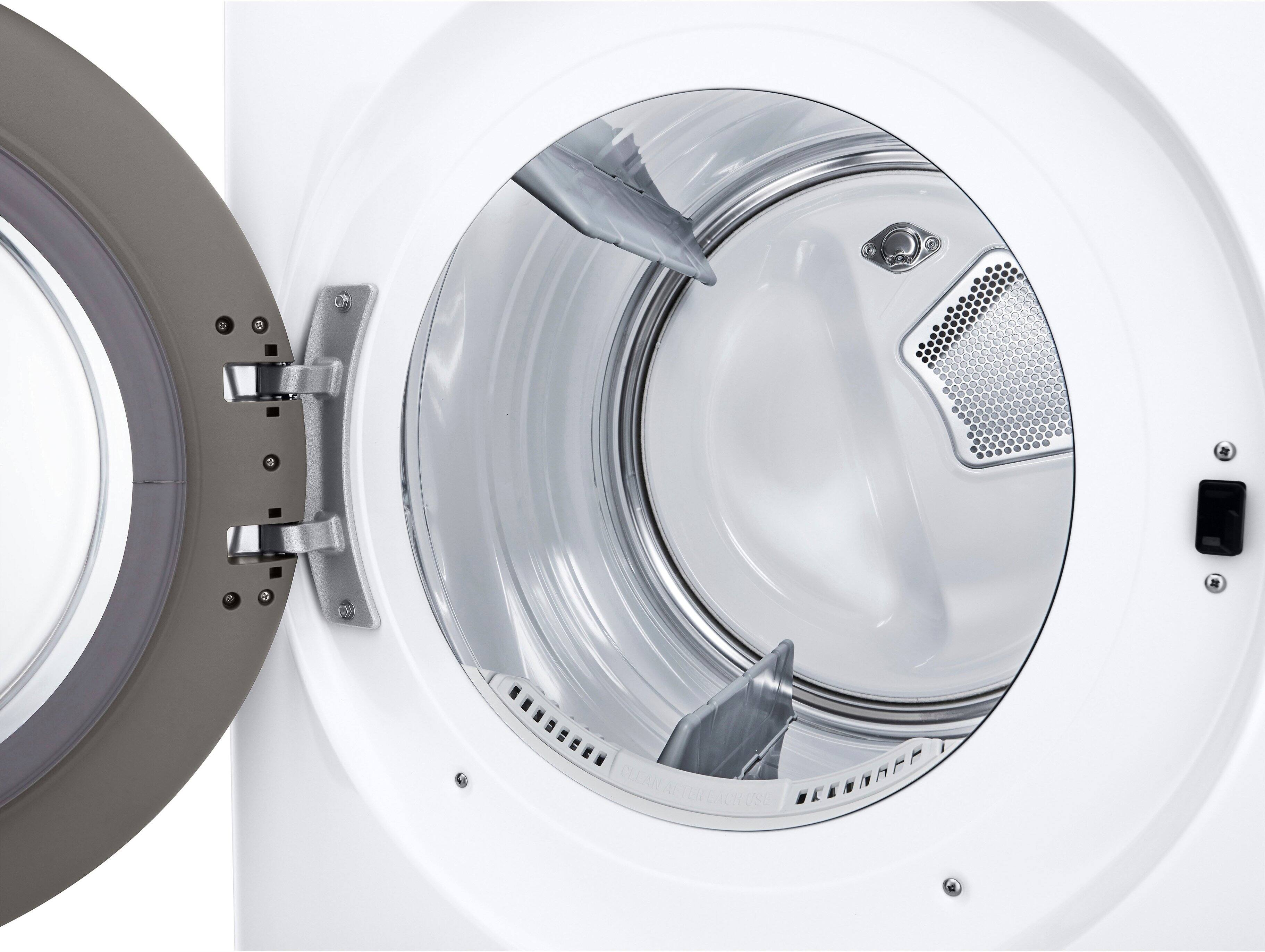 Alt View 18. LG - 7.4 Cu. Ft. Smart Gas Dryer with Steam and Sensor Dry - White.