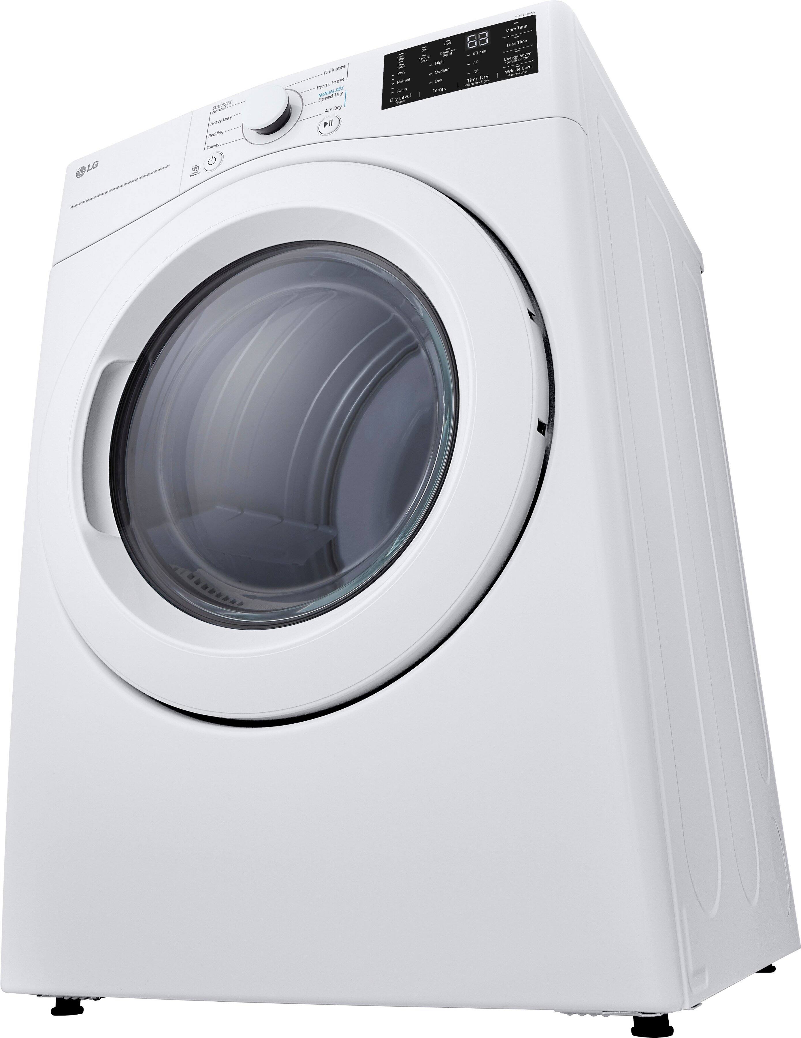 Alt View 13. LG - 7.4 Cu. Ft. Gas Dryer with Wrinkle Care - White.