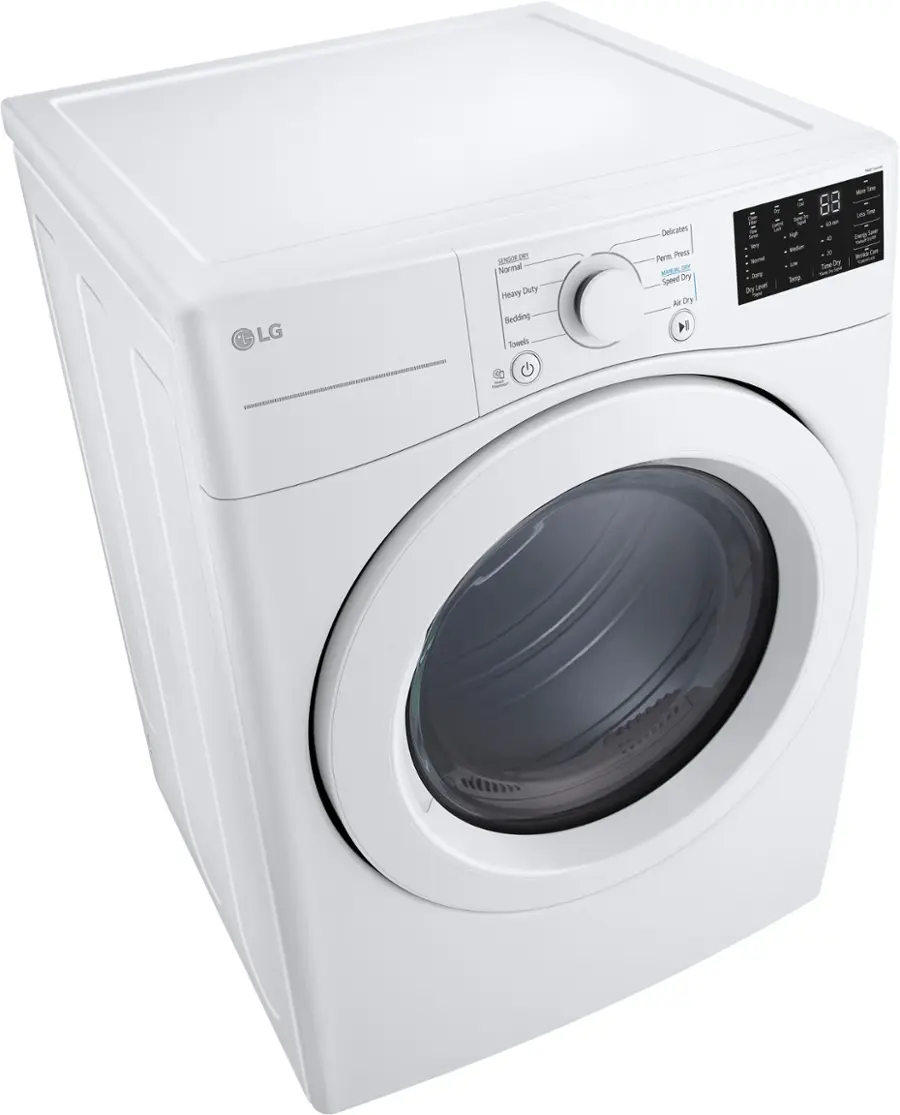 LG 7.4 Cu. Ft. Stackable Gas Dryer with Wrinkle Care White DLG3471W ...