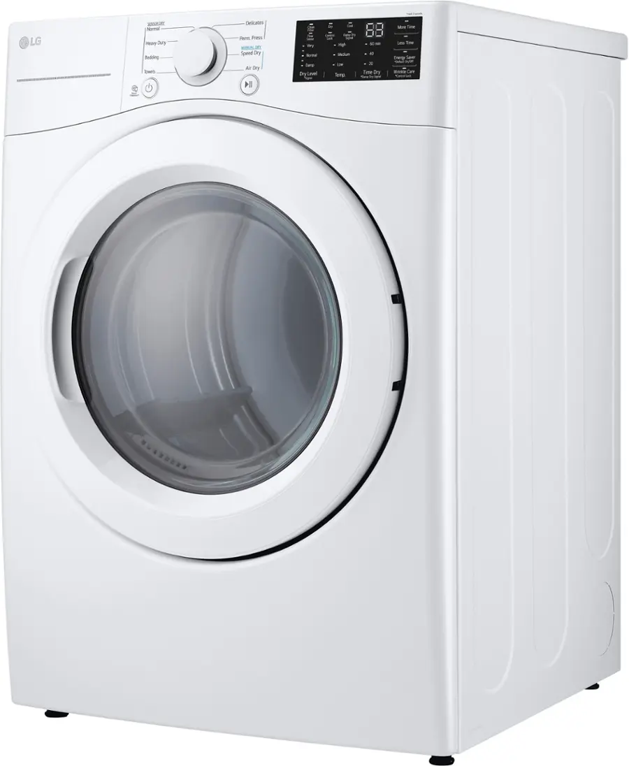 LG 7.4 Cu. Ft. Stackable Gas Dryer with Wrinkle Care White DLG3471W ...