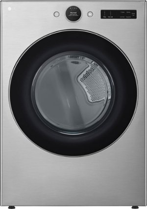 LG - 7.4 Cu. Ft. Smart Gas Dryer with Steam and Sensor Dry - Graphite Steel